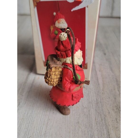 Hallmark 2003 Kris Kringle ornament Xmas Santa Claus rustic - Picture 5 of 7